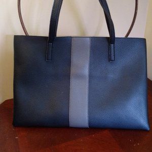 Vince Camuto black leather tote